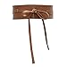 Produktbild Ledergürtel,Janly Damen Ledertasche Breitrandiger, selbstbindender Gürtel Riemen Gürtel Eleganter Gürtel (Kaffee)