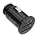Produktbild iXboost iX-6 Speed Charge 3.1A Mini Dual USB Auto-Ladegerät Kfz Adapter 2 Port Ladeadapter für alle Handy z.B. Samsung / HTC / Huawei / LG / iPhone 7 uvm. schwarz