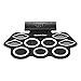 Produktbild Tragbares elektronisches Schlagzeug-Set Handroll-Trommelset 9 Silikon-Pads Eingebauter Stereo-Lautsprecher 1000mA Lithium-Batterie mit Drumsticks Fußpedale 3,5-mm-Audiokabel un