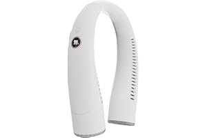 ‎KENSUKA KENSUKA Przenośne Wentylatory na Szyję NF3, Wiszący Wentylator Sportowy Bez Użycia Rąk, 4000 mAh Zasilane Bateryjnie Wentylatory Osobiste USB, Chłodnica na Szyję z 3 Prędkościami. (Biały)