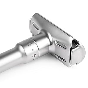 QSHAVE Adjustable Double Edge Classic Safety Razor with Razor Stand, 1 Razor & 1 Stand - Image 4