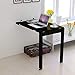 Produktbild Computer Desk Laptop Bett Tisch Klapptisch Wandbehang Schreibtisch Europäischen Wand Tisch Esstisch Bürotisch Schwarz Weiß (Farbe: Weiß, Größe: 74 * 45 cm), Black, 74 * 45cm
