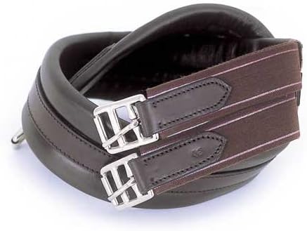 "Windsor Equestrian Horses Leather Padded Girth Brown 40"""