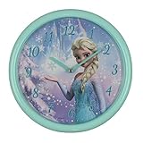 Gewicht: 214g Disney Frozen ELSA Kinder Wanduhr, Metall, Mehrfarbig, 260 mm