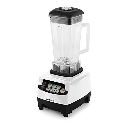 Klarstein • Herakles-5G • Standmixer • Power-Blender • Hochleistungsmixer • Smoothie Maker • 1500 Watt • BPA-frei • 40.000 Umdrehungen pro Minute • 2 Liter Fassungsvermögen • Puls-Funktion • 6 Edelstahlklingen • Zerkleinerer • Icecrusher • weiß - 8