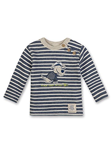 Sanetta Baby Boys 113395 Sweatshirt, Blue (nautic 50165), 0-3 Months (Manufacturer size: 056)