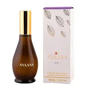 SNAANA Baby After Shower Body & Hair Oil- with Jojoba & Lavender