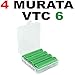 Produktbild enkviSten 4er Set MURATA VTC6 Konion Akku Batterien Li-Ion / 3120mAh - in Premiumbox für Akkus