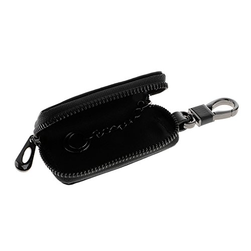 Preisvergleich Produktbild Gazechimp Gewebte Muster Schlüsselanhänger Schlüsselmappe Schlüsselbeutel für Auto Schlüssel Fernbedienung - Schwarz