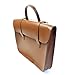 Produktbild Deluxe Stilvolle Weinlese Echtleder Musik/Laptop Tasche Satchel – Braun