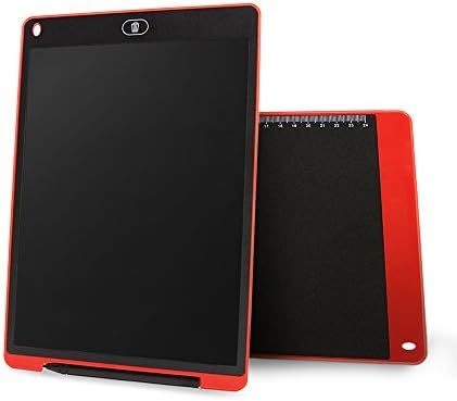 Graphic Tablet 12' Electronic Writing Tablet,Handwriting Pad,Drawing Board,Doodle Scribble Pad for Kids,Office Writing Drawing with Stylus (Red)