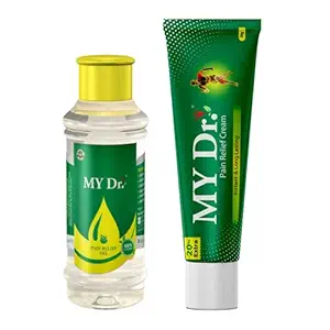 MY Dr. Pain Relief Oil (60 ml) + Cream (60 g) Combo Pack - Relieves All Joint Pains & Body Pains with Immediate Effect