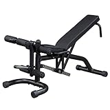 Best Fitness Flat, Incline and Decline Bench with Leg Developer