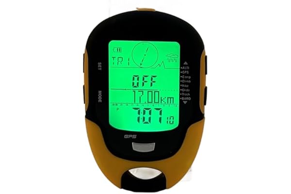 Keenso Altimètre Electronique Extérieur de GPS, FR510 ABS IPX4 Imperméabilisent la Boussole d'Altitude de Navigation Extérieure de Température d'Humidité Electronique
