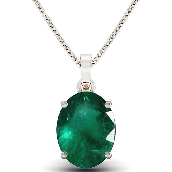 Pendentif En Argent 925 Avec Saphir Naturel Bleu De 32 Carats - Coupe Ovale - Certifié AGL - Neuf Sans Boîte