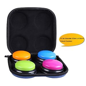 Aproca Duro Viajes Funda Bolso Caso para Learning Resources Botones de Respuesta (Blue)