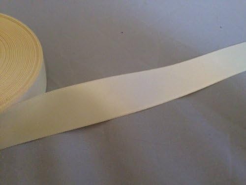 25mm Satin ribbon Cream in 25mtr Full roll