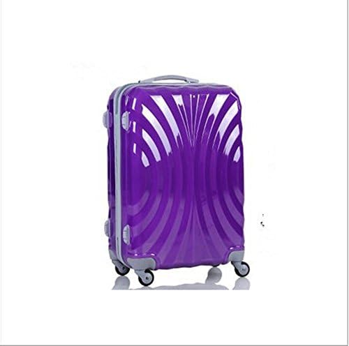 Xiuxiandianju Travelers Choice Freedom Lightweight Hard-Shell Spinning Rolling Luggage Set£¨20inch 24inch£© , purple , 20 inch