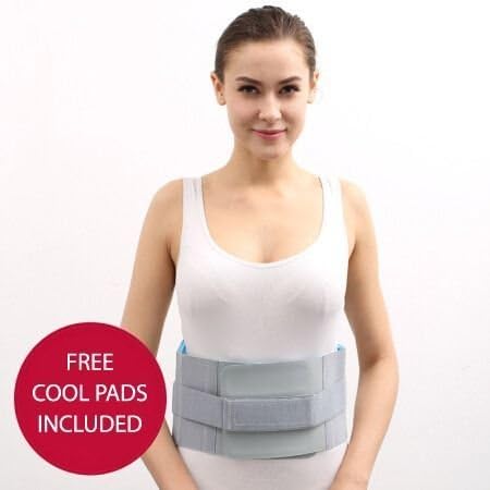 BACK Back Brace | Lower Back Lumbar Support Belt | London Spine Clinic Approved, Injury Prevention & Back Pain Relief (Small)