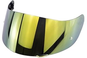 JDON-HATS Visière de lentille de Protection Contre la Mot de Moto avec Serrure for AGV K1 K1 K3 K5 (Couleur : Jaune)