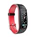 Produktbild Fitness-Tracker, Fitness-Watch-Activity-Tracker Mit Herzfrequenz-Überwachung, IP68 Waterproof Schlafüberwachung Pedometer Smart Watch,Red