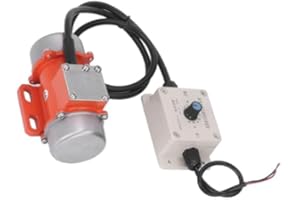 VIAGASAFAMIDO Vibreur à Béton Sans Balais 30W 4000 Tr/min avec Contrôleur de Vitesse pour Mélangeur et Contre-dépouille Moteur Vibrant DC12V pour Professionnels de la Construction et Bricoleurs