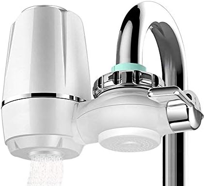 Tap Water Purifier, Water Purifying Device for Kitchen, 7-Stage Advanced Faucet Water Filter System with Washable Ceramics Filter Core, Faucet Water Filter Tap Switch Kit