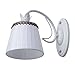Produktbild MW-Light 448021301 Elegante Wandleuchte Shabby Chic 1 Flammig Weißes Metall Weißer Stoffschirm Warmes Licht Wohnzimmer Schlafzimmer Flur 1 x 40W E14