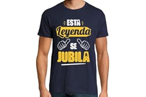 latostadora Camiseta Manga Corta Esta Leyenda Se Jubila V2 para Hombre - Camisetas Jubilación - Camiseta Jubilado Jubilada - Regalo para Jubilados Retirados - Ref. 2001866-P
