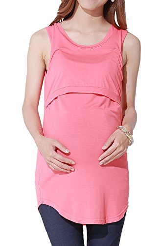 Sweet Mommy Maternity and Nursing Bamboo Tank Top ST4042 FLS