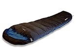 hochgezogene Kapuze High Peak Schlafsack TR 300 anthrazit/Blau,