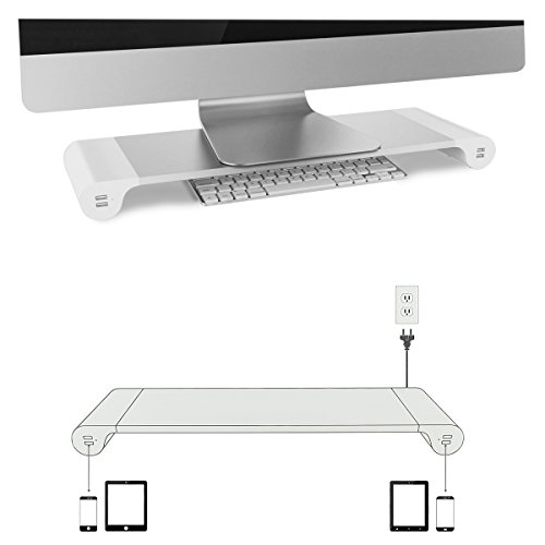Monitor Untersatz Ablage Unterlage Multifunction Space Bar iMAC PC Monitor USB - 4