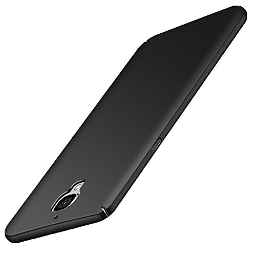 GOGODOG OnePlus 3 / 3T Funda Cobertura Total Ultra Delgada Mate Anti Resbalón Rasguño Resistente para One Plus 3 / 3T (Negro)