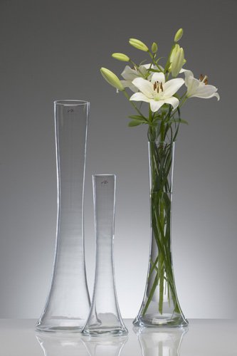 Bodenvase Blumenvase BIG SOLIFLEUR H. 70cm Ø 17cm Glas transparent Sandra Rich - 2
