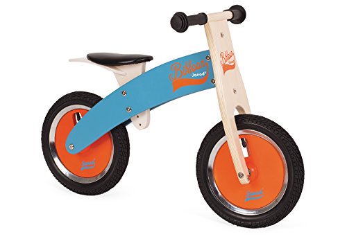 Janod - J03265 - Draisienne Bois Bikloon - Bleue / Orange