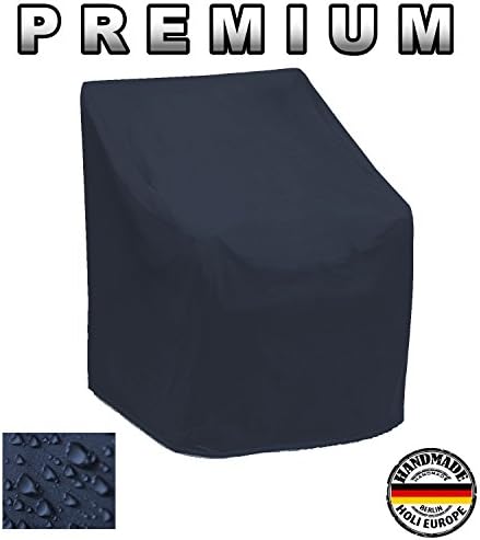 Holi Europe PREMIUM Garden chair Outdoor chair stacking chair Outdoor furniture Casing Cover Protective case Covering Covering sheet Set (B 65cm x T 65cm x HV 110cm / HH 150cm, black)