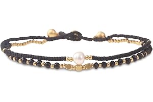 Made by Nami Surfer Fußkettchen mit Perlen Damen & Mädchen - Handmade Festival & Strand Accessoires - Goa Hippie Fußkette - Fußband Bunt Orientalisch