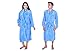 Unisex/Male/Female 100% Luxury Coral Fleece Shawl Collar Bathrobe Personalised with Monogram /Dressing Gown/Housecoat/Spa gown with Tie Front available in 3 colours River Blue, Sharkskin Grey & Warm Taupe. Avaiable in Alphabet letters and MR or MRS RS.1250.00