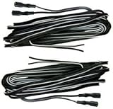 fahrrad lichtkabel im rahmen verlegen Kabellänge = 2.000 mm 2er Set Doppel - Licht kabel - je 2x 220cm mit Isolierten Kabelschuhe einseitig - 2-adrig - z.B. für Fahrrad - E-Bike - Pedelec