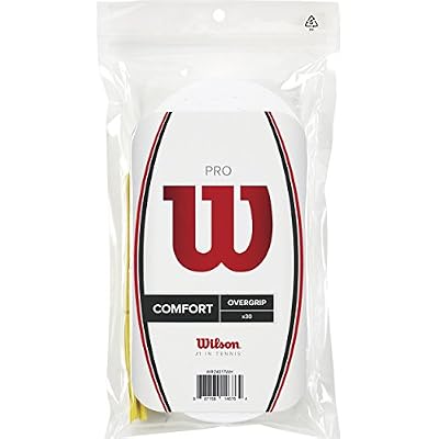 Wilson Bande de Maintien Wilson, Pro Overgrip, Unisexe, Blanc, 30 Pièces, WRZ4017WH