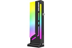 LIJUN Ocobudbxw Scheda Grafica Coolmoon CM-GH2 Staffa di Supporto Verticale GPU Staffa Colorata 5V A-RGB Supporto per Scheda Video Grafica per Computer Supporto GPU