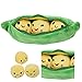 Produktbild Wudi Spielzeug Plüschtiere 1CP Erbsen-in-a-pod Pflanze Bohne Kissen-Puppe spielt super süßen Puppe Kissen Neuheit Design Kinder Geschenk (19,7 cm)