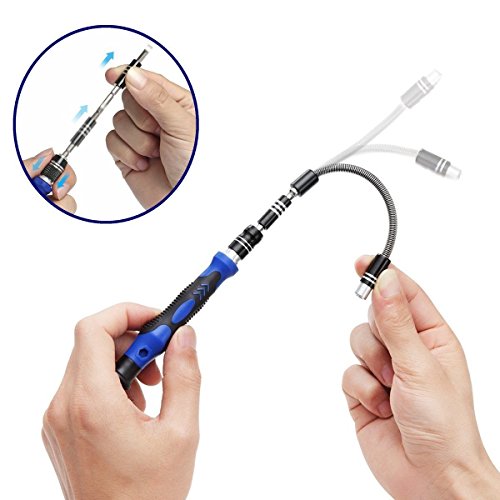 64 in 1 Schraubendreher Set,SGODDE mit 63 Bits Schraubendrehersatz Werkzeugset für Handy smartphone wie Apple iPhone 7 6s 6 5s 5 4 und Tablet, PC, Laptop, Uhr, Kamer - 2