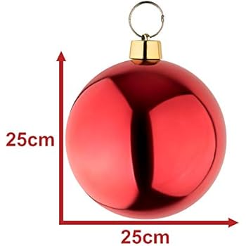 Christbaumkugel Kuststoff PVC XXL silber 20cm Weihnachtskugeln
