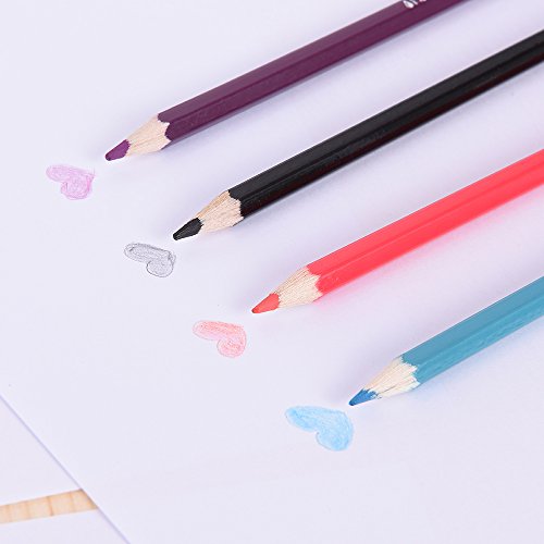 KKmoon 72 Farben Wasserlöslich Buntstifte Set mit Bürste in Papier Kästchen, Vor Geschärft Farbestifte für Kinder Erwachsene Künstler Zeichnung Skizzierung Schreiben Malen Artwork Färbung - 3