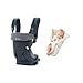 Ergobaby baby carrier 360 Dusty Blue new 2015 color + Natural Insert for newborns