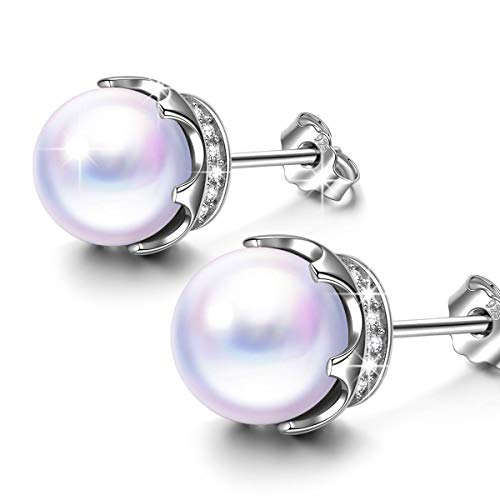 PRINCESS NINA 925 Sterling Silber Damen Ohrstecker 5A Zirkonia mit weißer Perle von Swarovski Geschenke zum Geburtstag Weihnachten Jubiläum Hochzeit Mutter Frau Tochter Mädchen Freundin Frauen Sie PRINCESS NINA 925 Sterling Silber Damen Ohrstecker 5A Zirkonia mit weißer Perle von Swarovski Geschenke zum Geburtstag Weihnachten Jubiläum Hochzeit Mutter Frau Tochter Mädchen Freundin Frauen Sie