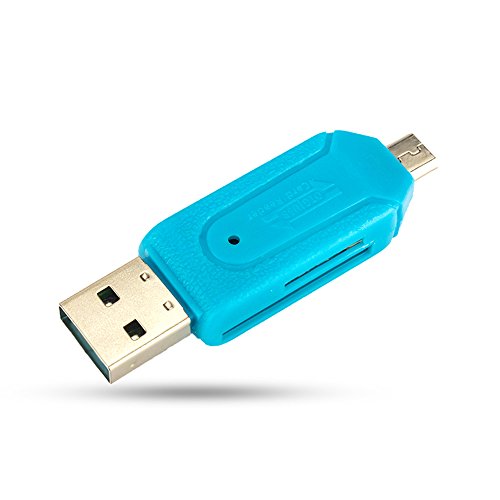 Waylee Universal-2 in 1 Mikro-USB 2.0 OTG-Adapter Sd TF Flash-Speicher-Handy-PC-Card-Reader für Android Handys Samsung