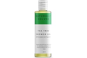 NATURALLY SOLVED Original Anti-Fungal Shower Gel. Tea Tree, Eucalyptus & Peppermint 200 ml. Naturally Anti Fungal.