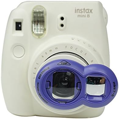 Alohallo Close-Up Lens with Self-Portrait Mirror for Fujifilm Instax Mini 8 / 8+ / 9 Instant Camera - Purple